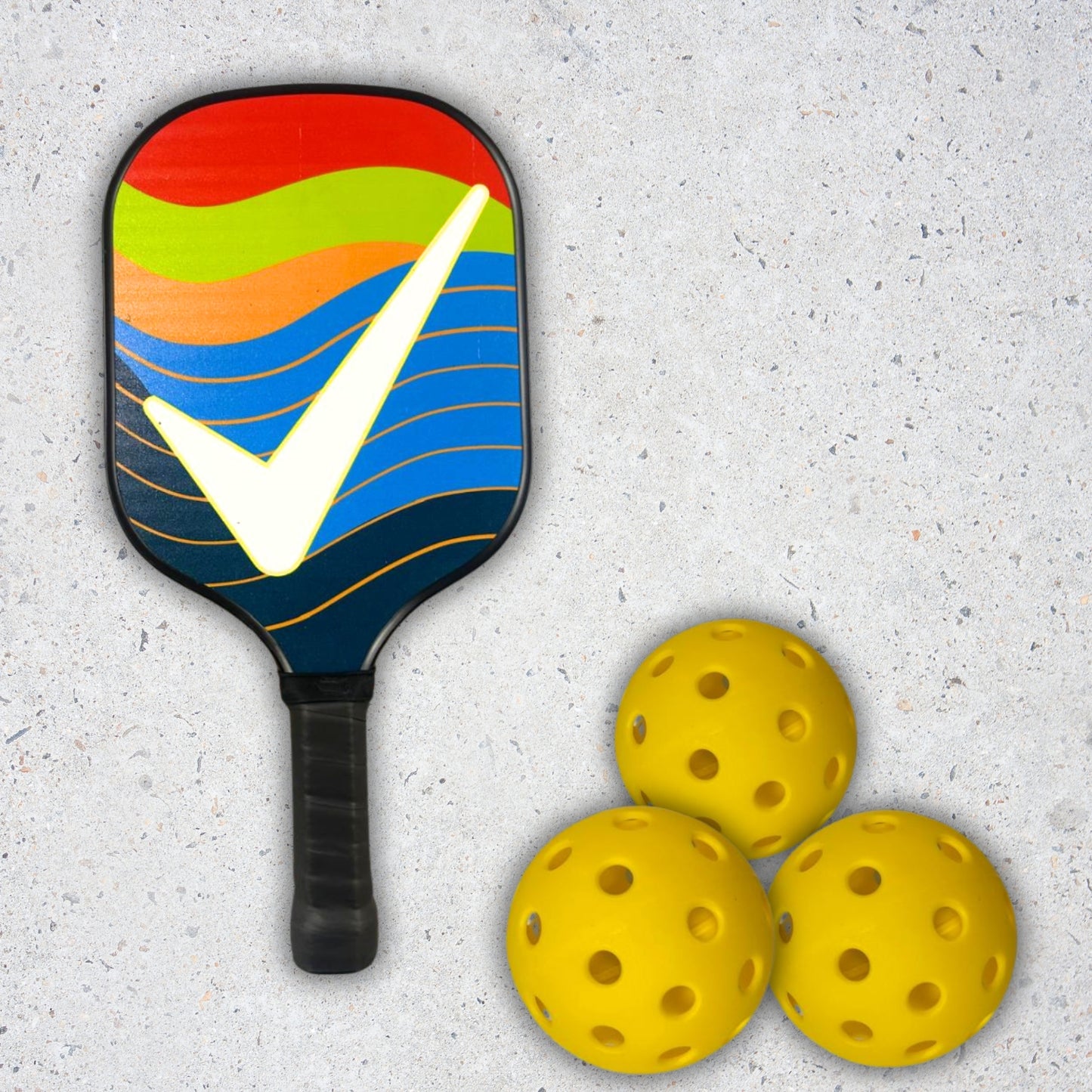 Fitnest Wooden Pickleball Paddle Set | 2 Training-Grade Paddles (16mm) + 4 Pickleballs + Carry Cover | Premium Wooden Surface | Firm Grip Handle | Beginner & Family-Friendly Set