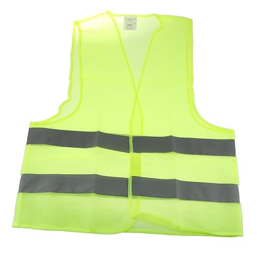 NovaHaven Reflective Safety Vest | Lightweight High-Visibility Vest with 2 Reflective Strips | Free Size
