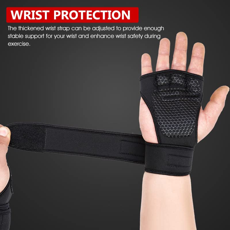 Fitnest ProGrip Gym Gloves | Full Palm Protection + Wrist Support for Men & Women