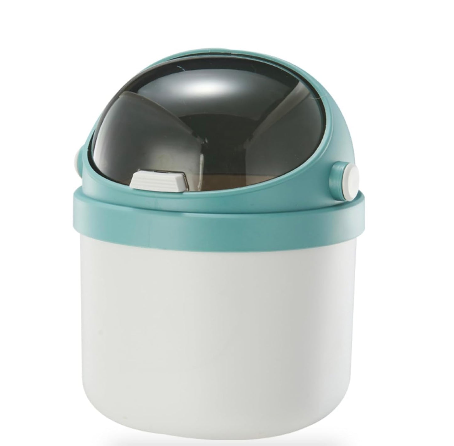 GroomBuddy Astronaut Mini Trash Can – Cute Pop-Up Lid Dustbin for Desk, Bathroom & Kids Room