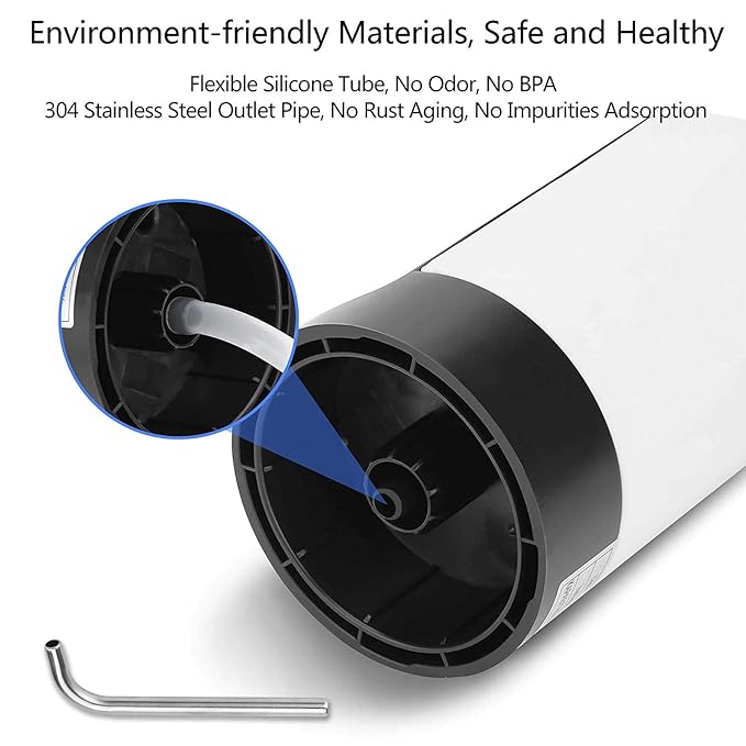 NovaHaven Automatic Wireless Water Dispenser Pump | USB Rechargeable, Touch Button Control with LED, Universal Fit for 2–5 Gallon Bottles