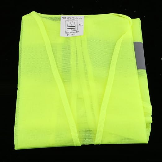 NovaHaven Reflective Safety Vest | Lightweight High-Visibility Vest with 2 Reflective Strips | Free Size