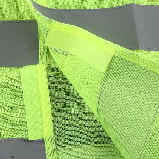 NovaHaven Reflective Safety Vest | Lightweight High-Visibility Vest with 2 Reflective Strips | Free Size