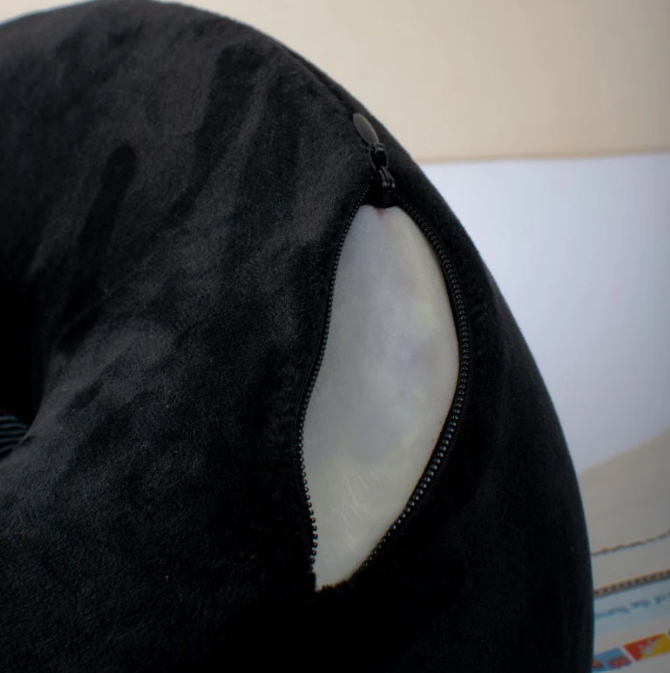 NovaHaven Memory Foam Travel Neck Pillow | Ergonomic Support with Adjustable Strap | Washable Cover | Free Size