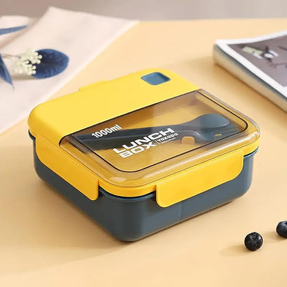 Yakada 1000ml Insulated Lunch Box with Cutlery | Leakproof & Lightweight | Office & School Use