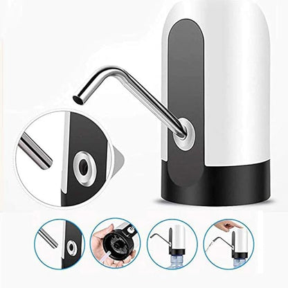 NovaHaven Automatic Wireless Water Dispenser Pump | USB Rechargeable, Touch Button Control with LED, Universal Fit for 2–5 Gallon Bottles